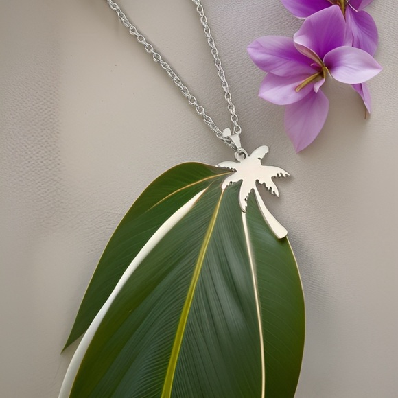 🆕 Silver Necklace Silver Tropical Breeze - Picture 2 of 4